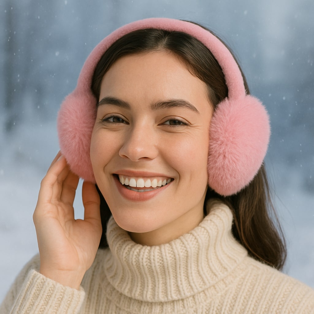 Faux Fur Winter Ear Muffs - Warm, Foldable and Comfortable Ear Warmers